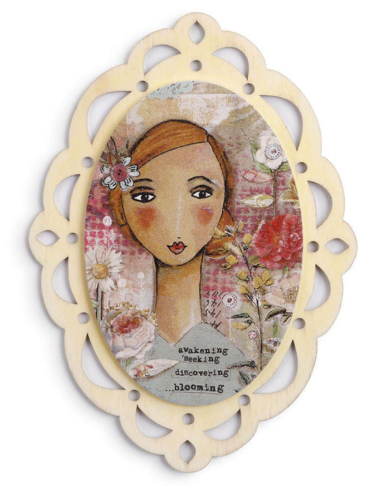 Kelly Rae Roberts Magnetic Plaque-Awakening