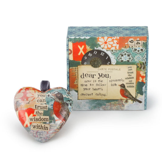Kelly Rae Roberts Deepest Calling Boxed Heart Ornament **