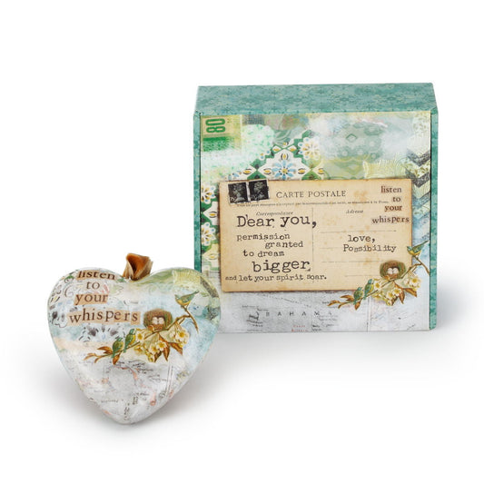 Kelly Rae Roberts Dream Bigger Boxed Heart Ornament **