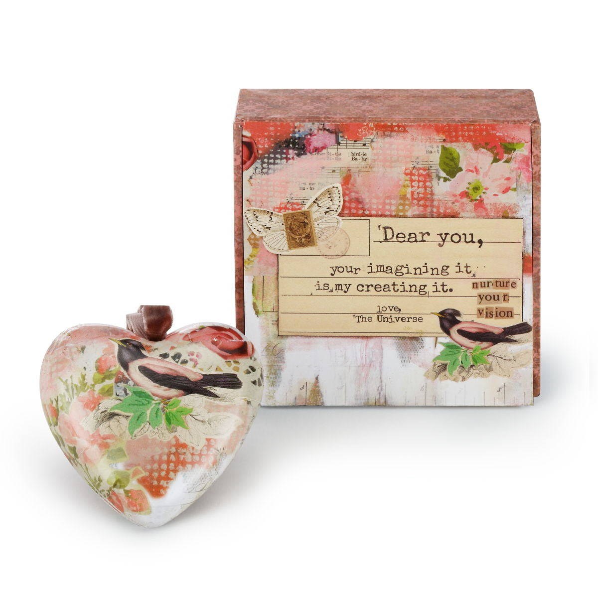 Kelly Rae Roberts Nurture Your Vision Boxed Heart Ornament **