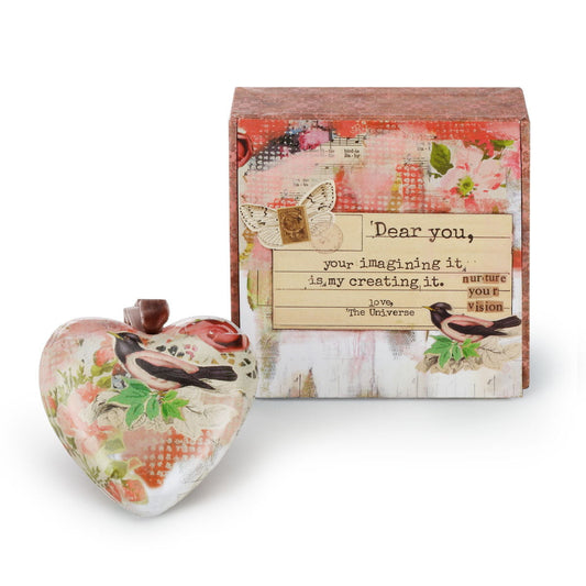 Kelly Rae Roberts Nurture Your Vision Boxed Heart Ornament **